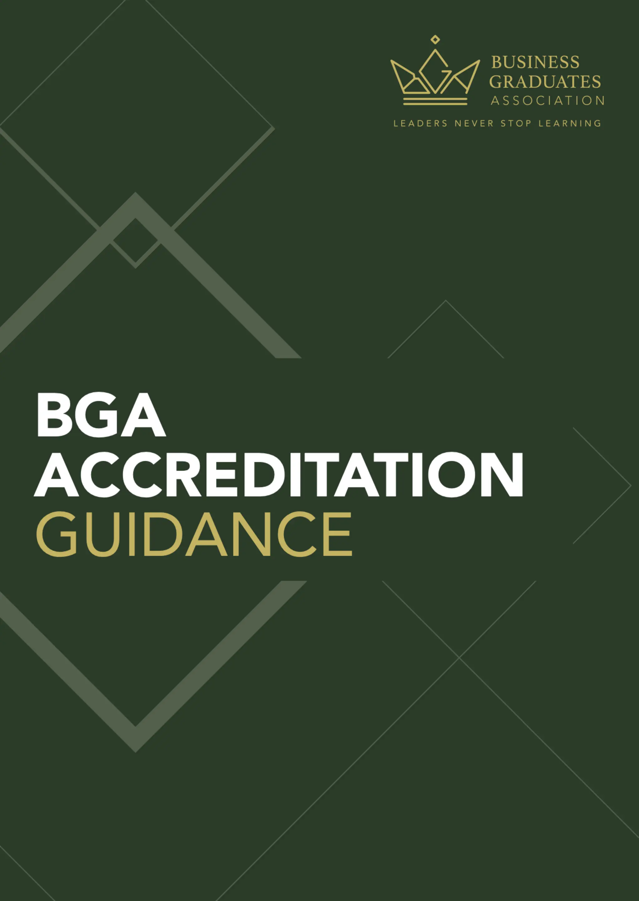 BGA Accreditation Guidance Front Cover