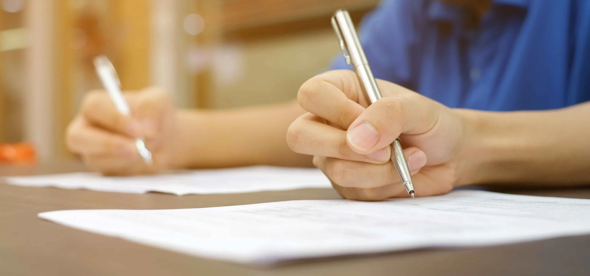 Student sitting for the GMAT exam