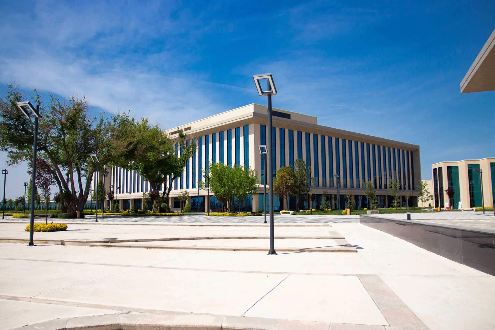 A building in Central Asian University