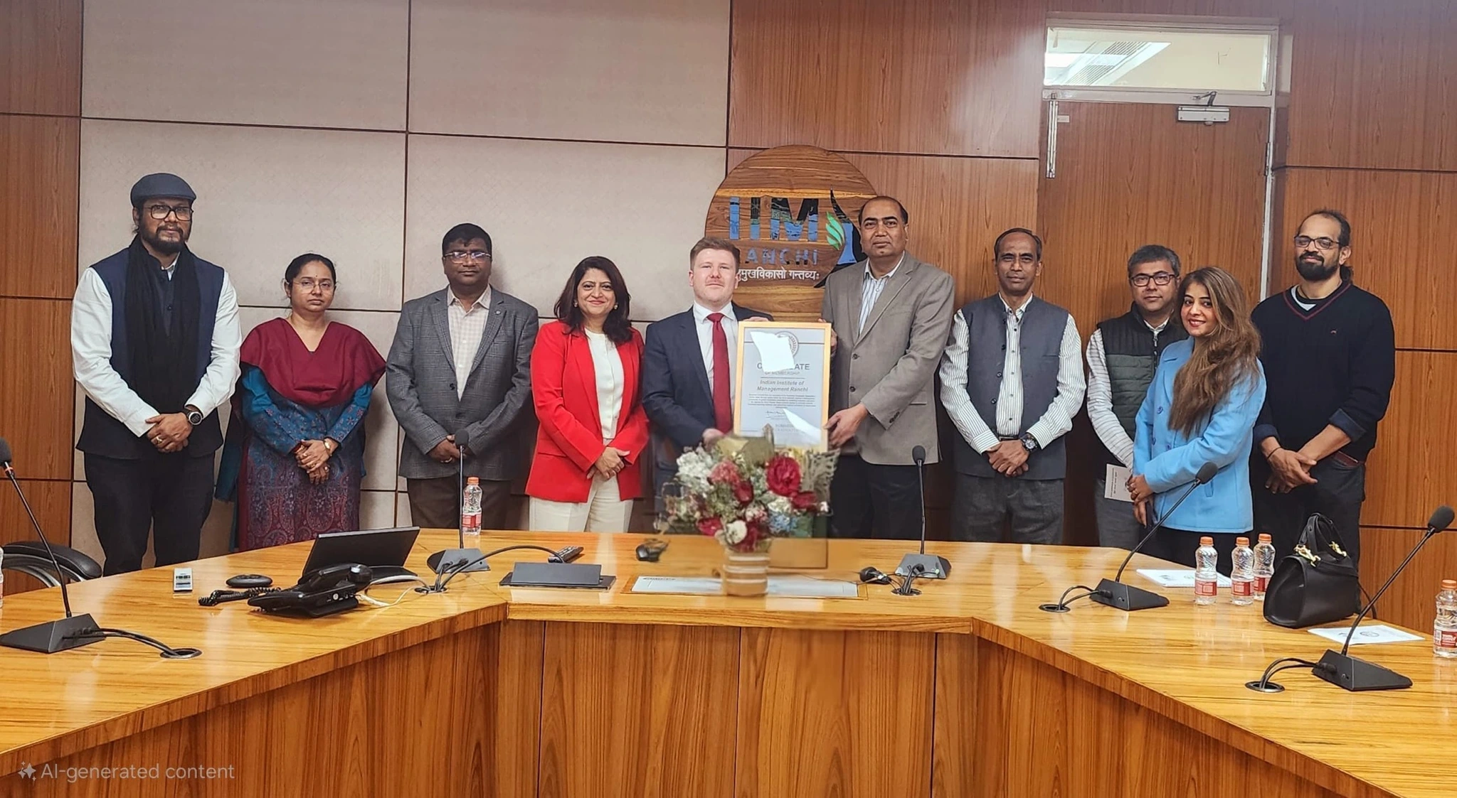 Group photo at IIM Ranchi India