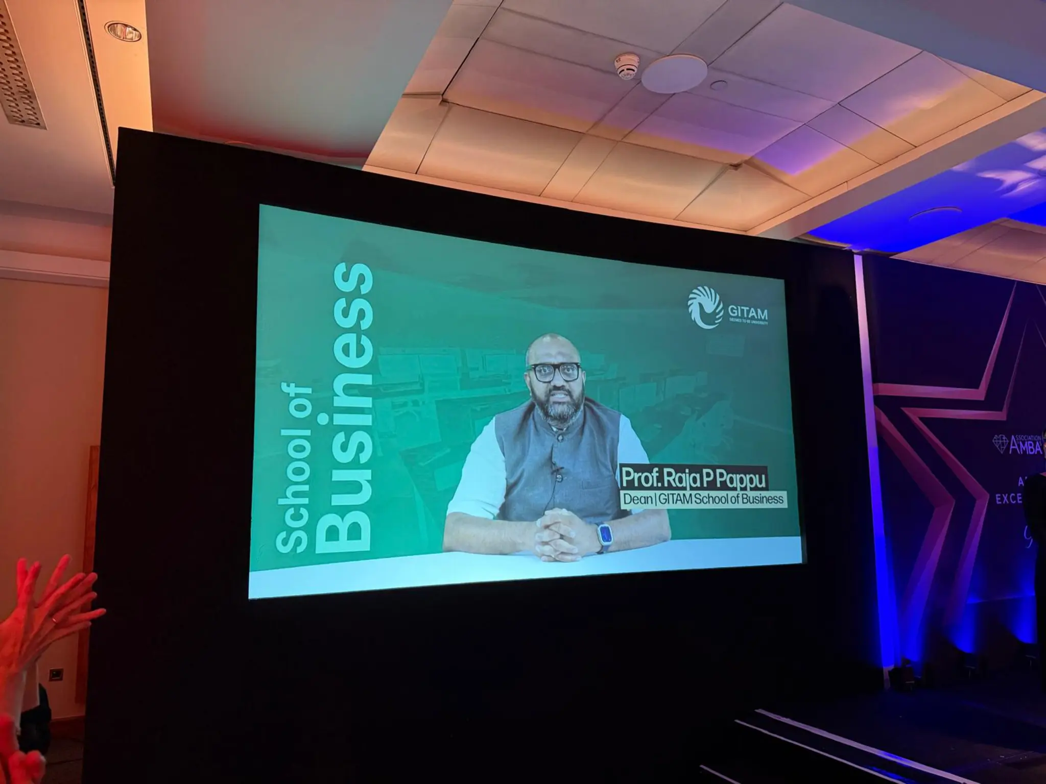 GITAM School Of Business Wins Prestigious Best Lifelong Learning Initiative In The AMBA BGA Excellence Awards For GITAM Innovation Entrepreneurship Continuum