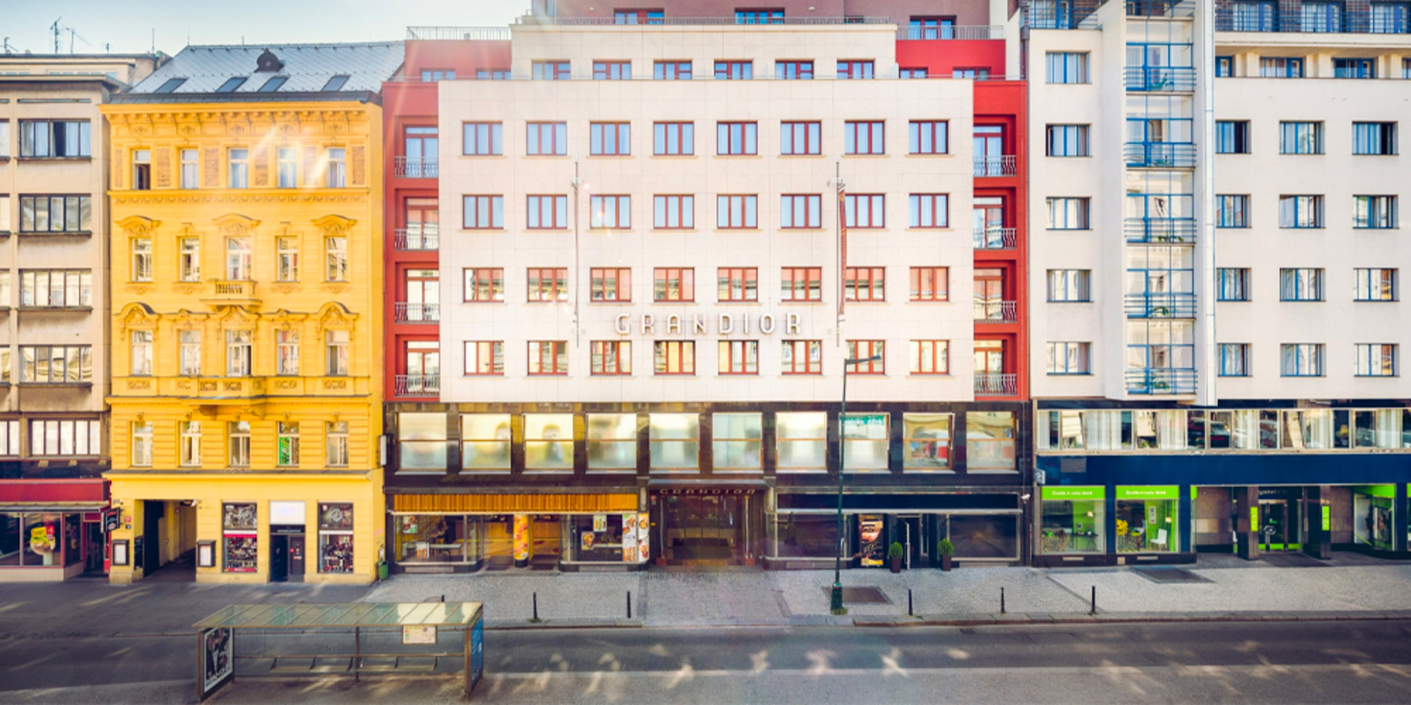 An exterior view of the Grandior Hotel Prague