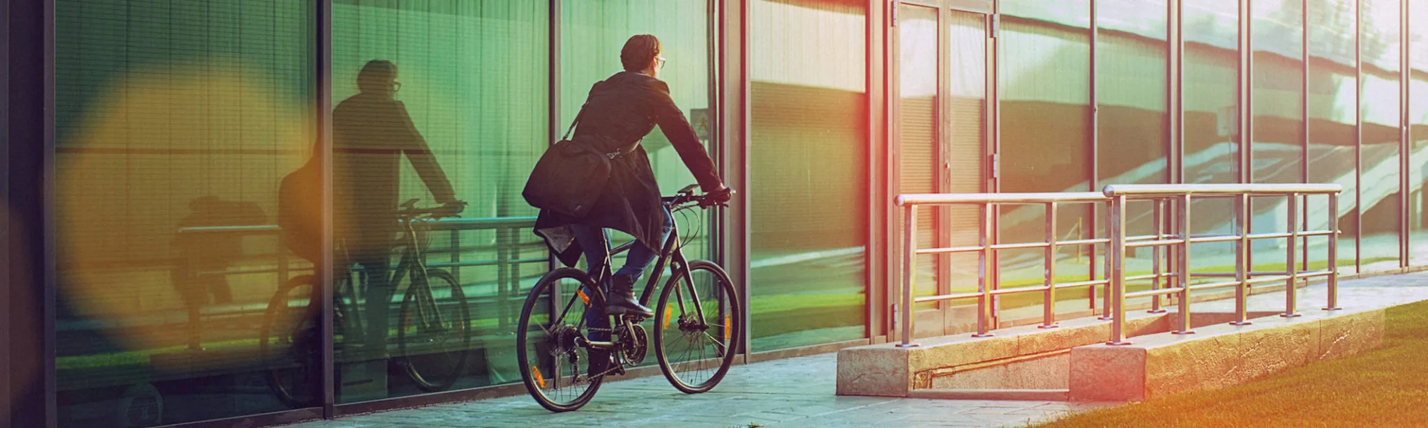 Green Mindset Cycle Reduce Environmental Impact Commute Emerging Leader