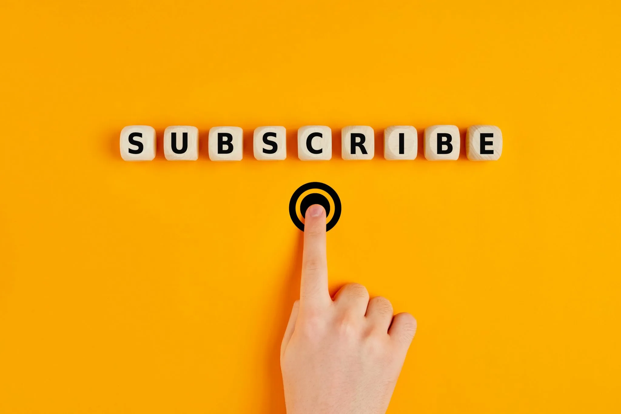 Subscribe Wooden Blocks